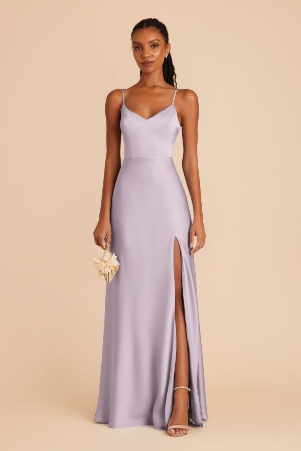Jay Matte Satin Dress - Dusty Lilac Fashion