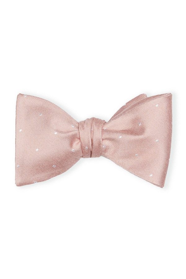 Daniel Bow Tie - Dusty Rose Dot Fashion
