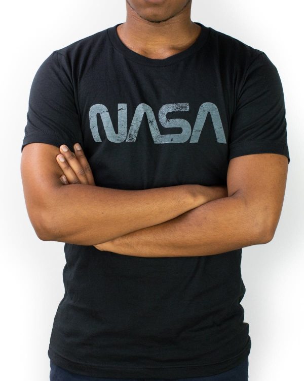 Retro NASA Logotype Graphic Tee Online Hot Sale